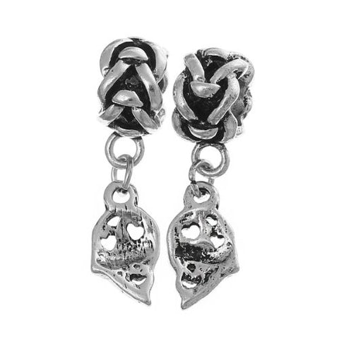 1 Pair Lil Sis-Big Sis Heart Love European Bead Compatible for Most European Snake Chain Charm Bracelet - Sexy Sparkles Fashion Jewelry - 2