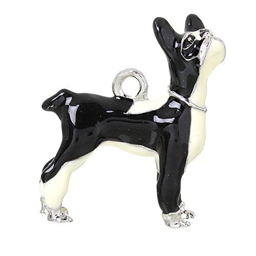 Bulldog Dog Pendant Charm Bead for Bracelet or Necklace - Sexy Sparkles Fashion Jewelry - 1