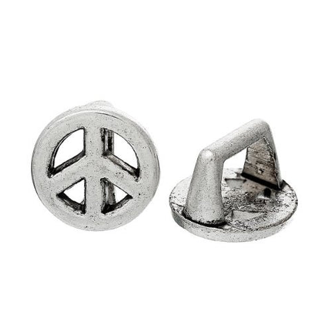 Charm Beads for Leather Bracelet/watch Bands or Wrist Bands (Peace) - Sexy Sparkles Fashion Jewelry - 1