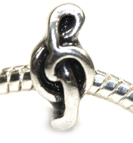 G-Clef Musical Note Bead European Bead Compatible for Most European Snake Chain Charm Bracelet - Sexy Sparkles Fashion Jewelry - 1