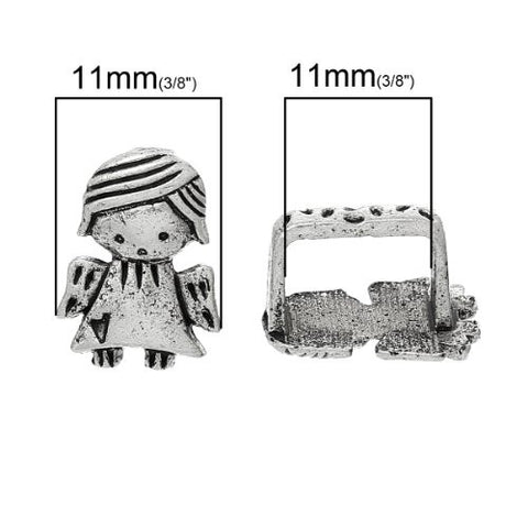 Charm Beads for Leather Bracelet/watch Bands or Wrist Bands (Little Girl) - Sexy Sparkles Fashion Jewelry - 2
