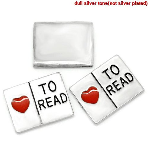 Love To Read Floating Charms For Glass Living Memory Lockets - Sexy Sparkles Fashion Jewelry - 3