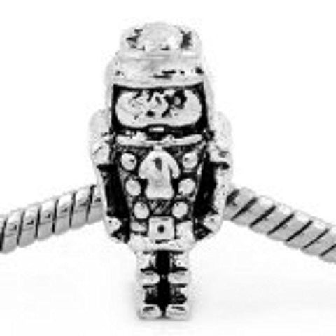 Robot Spacer European Bead Compatible for Most European Snake Chain Bracelet - Sexy Sparkles Fashion Jewelry - 1