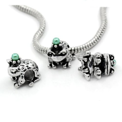 Prince Frog Bead Spacer for Snake Chain Charm Bracelet - Sexy Sparkles Fashion Jewelry - 3