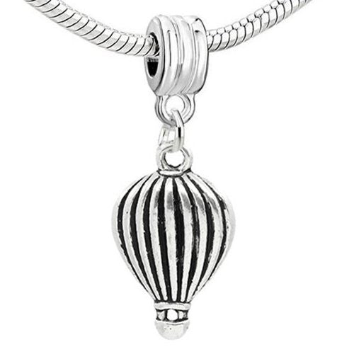 Hot Air Balloon Dangling European Bead Compatible for Most European Snake Chain Charm Bracelet