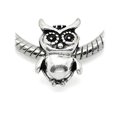 Owl Charm Bead For European Snake Chain Charm Bracelet - Sexy Sparkles Fashion Jewelry - 1
