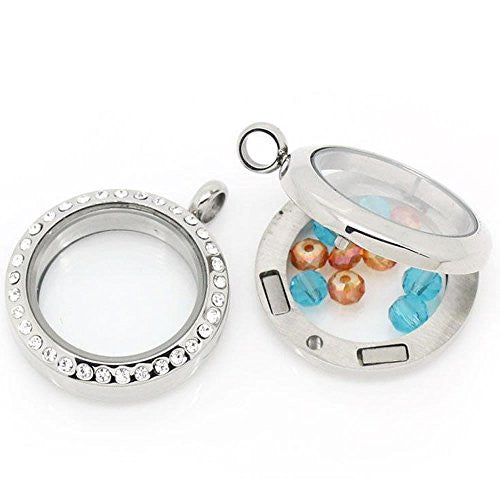 10 Created Crystal Birthstones for Floating Charm Lockets Floating Glass Locket - Sexy Sparkles Fashion Jewelry