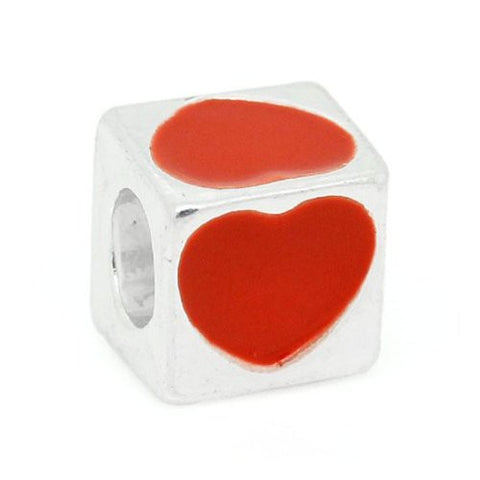 Lots of Love Charm European Bead Compatible for Most European Snake Chain Bracelet - Sexy Sparkles Fashion Jewelry - 1