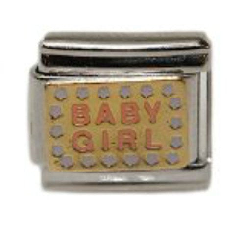 Baby Girl Italian Link Bracelet Charm