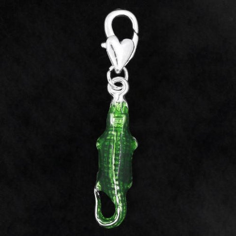 Crocodile Clip on Pendant for European Charm Jewelry w/ Lobster Clasp - Sexy Sparkles Fashion Jewelry - 2