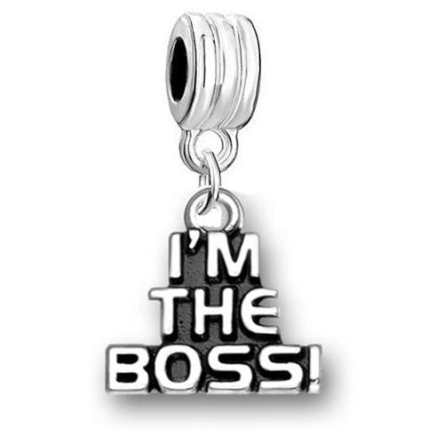 I'm the Boss Charm Dangle Bead Compatible with European Snake Chain Bracelet - Sexy Sparkles Fashion Jewelry