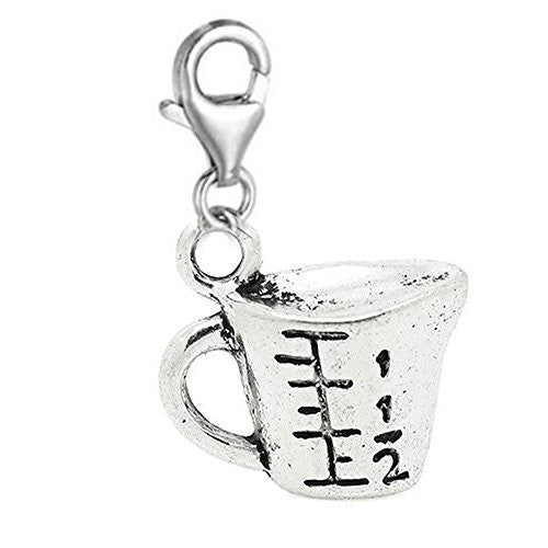 Clip on Measuring Cup Charm Dangle Pendant for European Charm Jewelry - Sexy Sparkles Fashion Jewelry