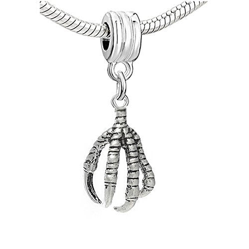 Bird Eagle Claw Dangle Charm European Bead Compatible for Most European Snake Chain Bracelet - Sexy Sparkles Fashion Jewelry