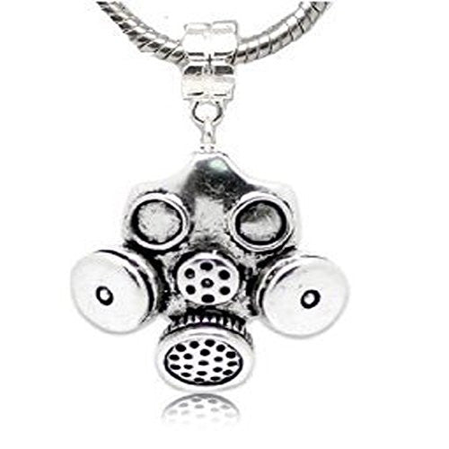 Gas Mask Dangle European Bead Compatible for Most European Snake Chain Charm Bracelet - Sexy Sparkles Fashion Jewelry