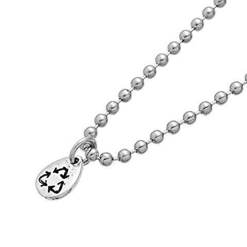 Recycling Symbol Charm Pendant Bead for Necklaces - Sexy Sparkles Fashion Jewelry - 4