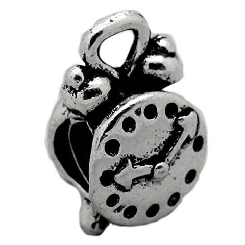 Alarm Clock European Bead Compatible for Most European Snake Chain Bracelet - Sexy Sparkles Fashion Jewelry - 1