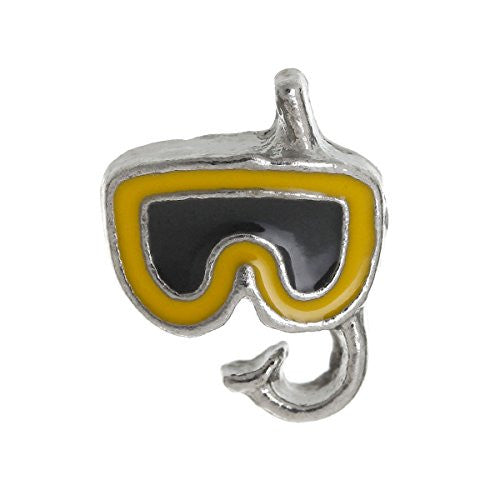 Diving Mask Floating Charm for Glass Living Memory Locket Pendant - Sexy Sparkles Fashion Jewelry