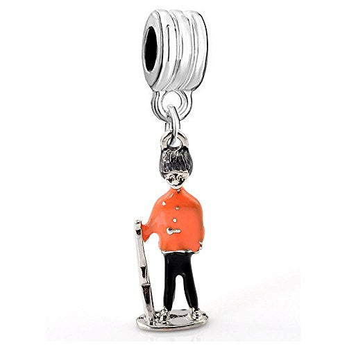 Buckingham Palace Guard Dangle Charm Bead Compatible with European Snake Chain Bracelet - Sexy Sparkles Fashion Jewelry