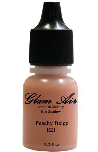 Glam Air Airbrushsh Eye Shadow s Water-based 0.25 Fl. Oz. Bottles of Eyeshadow( Choose Your s From Menu) (E21- PEACHY BEIGE)