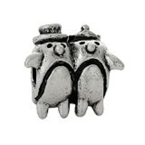 Lovely Penguins Charm Bead - Sexy Sparkles Fashion Jewelry - 1