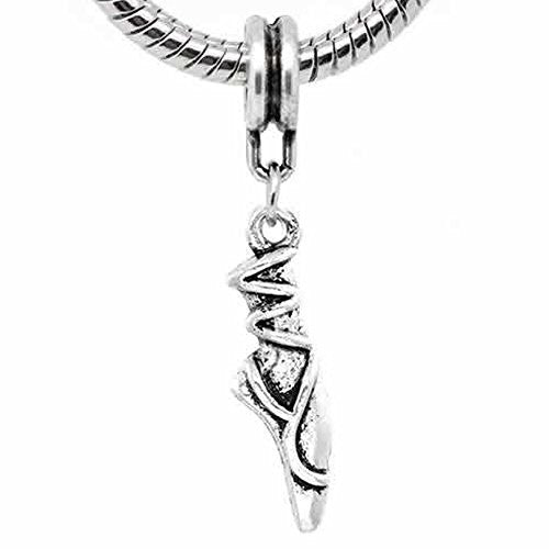 Ballet/ballerina Shoe European Bead Compatible for Most European Snake Chain Bracelet