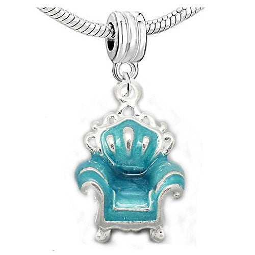 Sofa Charm Dangle Bead Spacer For Snake Chain Charm Bracelet - Sexy Sparkles Fashion Jewelry