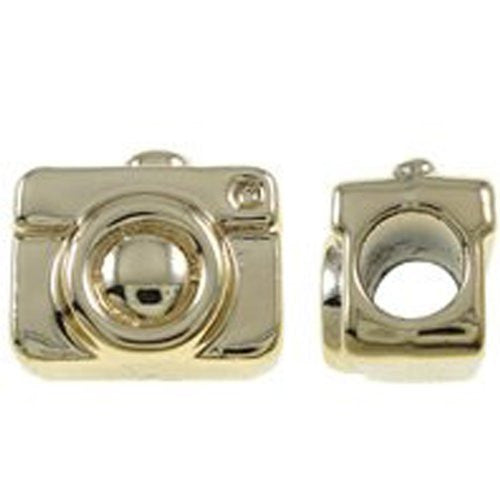 Camera European Bead Compatible for Most European Snake Chain Charm Bracelet