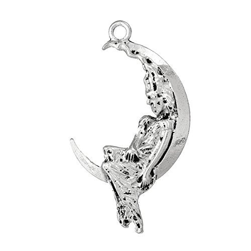 Moon and Goddes Pendant for Necklaces - Sexy Sparkles Fashion Jewelry - 1