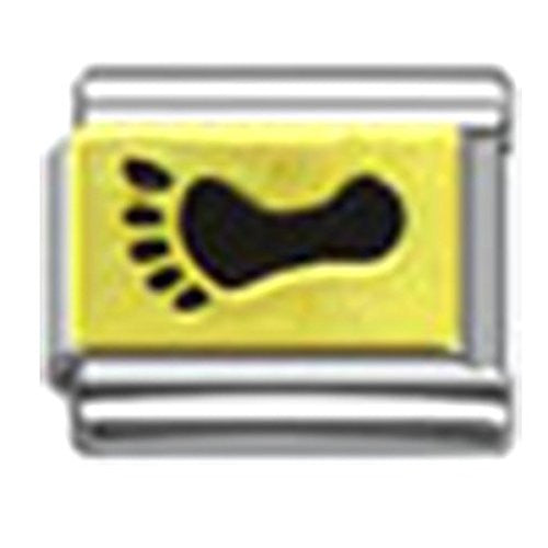 Footprint Italian Link Bracelet Charm - Sexy Sparkles Fashion Jewelry - 1