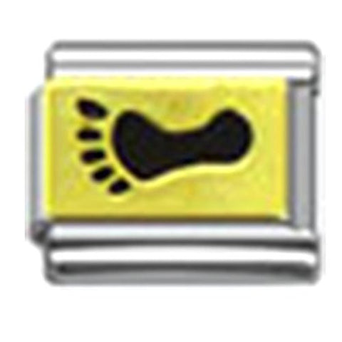 Footprint Italian Link Bracelet Charm - Sexy Sparkles Fashion Jewelry - 1