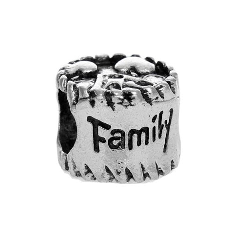 Family Love Bead European Bead Compatible for Most European Snake Chain Charm Bracelets - Sexy Sparkles Fashion Jewelry - 1