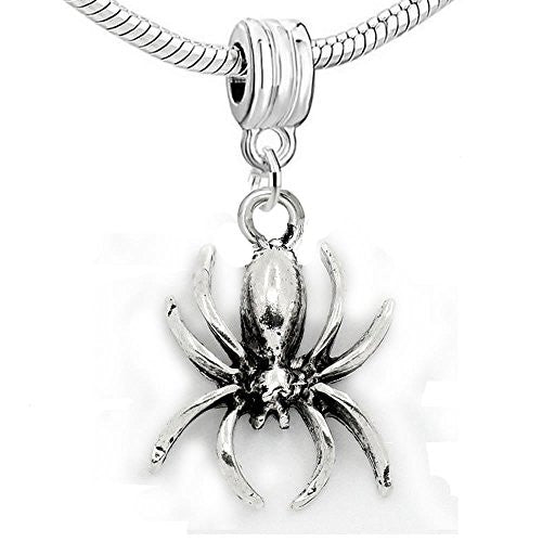 Halloween Spider Bead Compatible for Most European Snake Chain Bracelet - Sexy Sparkles Fashion Jewelry