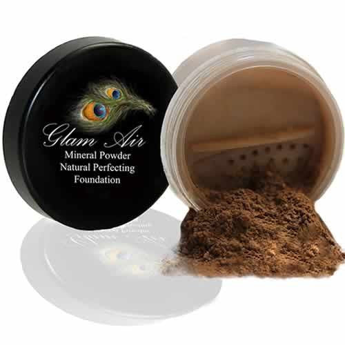 Glam Air Mineral Foundation, Natural Perfection Powder Foundation Compare with Bare Minerals and MAC Mineralize (BRONZER) - Sexy Sparkles Fashion Jewelry - 1
