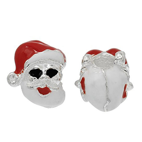Christmas Santa Clause Charm Bead for European Snake Chain Charm Bracelet - Sexy Sparkles Fashion Jewelry - 2