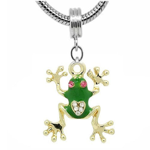 Frog Charm Dangle European Bead Compatible for Most European Snake Chain Bracelet - Sexy Sparkles Fashion Jewelry - 2