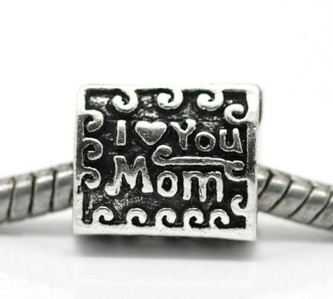 Set of Three (3) Mother's Day Charms for Snake Chain Charm Bracelet - Sexy Sparkles Fashion Jewelry - 2