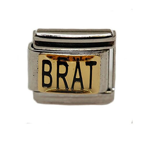 BRAT Italian Link Bracelet Charm - Sexy Sparkles Fashion Jewelry - 1