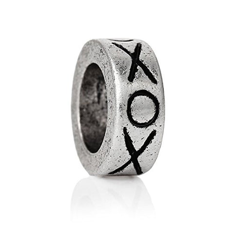 Xoxo Hugs and Kisses Bead Compatible for Most European Snake Chain Bracelet - Sexy Sparkles Fashion Jewelry - 1