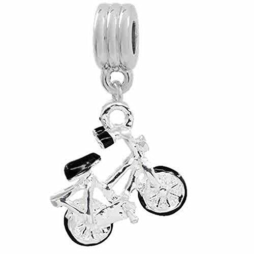 Bike/bicycle European Bead Compatible for Most European Snake Chain Bracelet - Sexy Sparkles Fashion Jewelry - 1