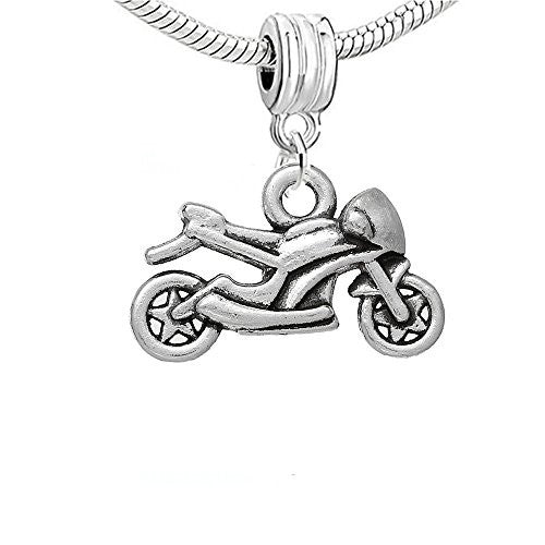 Motorcycle Biker Spacer European Bead Compatible for Most European Snake Chain Bracelet - Sexy Sparkles Fashion Jewelry