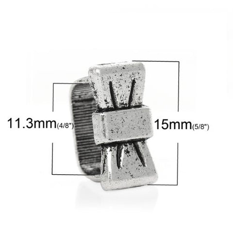 Charm Beads for Leather Bracelet/watch Bands or Wrist Bands (Bowknot) - Sexy Sparkles Fashion Jewelry - 2