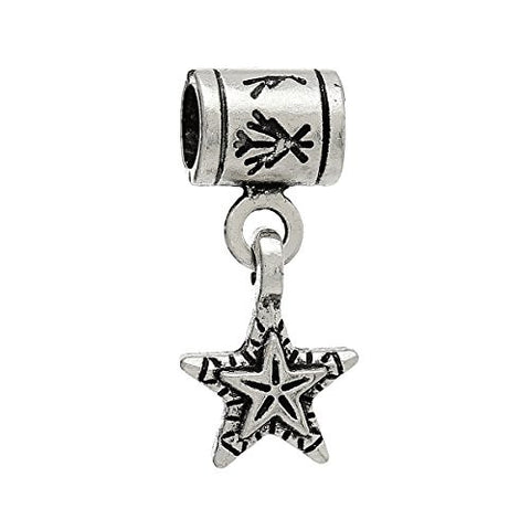 Star Bead Compatible with European Snake Chain Charm Bracelet - Sexy Sparkles Fashion Jewelry - 1