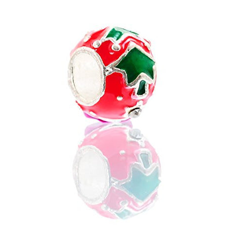 Round Christmas Tree European Bead Compatible for Most European Snake Chain Bracelet - Sexy Sparkles Fashion Jewelry - 1