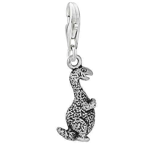 Dinosaur Clip on Pendant Charm for Bracelet or Necklace - Sexy Sparkles Fashion Jewelry