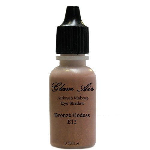Large Bottle Glam Air Airbrush E12 Bronze Goddess Water-based Makeup - Sexy Sparkles Fashion Jewelry - 1