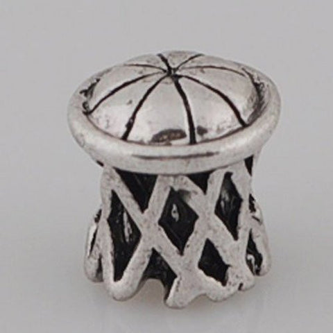 Basketball in Hoop Charm European Bead Compatible for Most European Snake Chain Bracelet - Sexy Sparkles Fashion Jewelry - 2