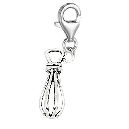 Clip on Egg Beater/chef Charm Dangle Pendant for European Charm Jewelry - Sexy Sparkles Fashion Jewelry