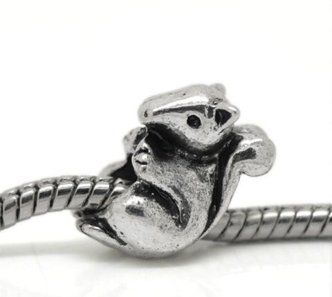 Squirrel Charm European Bead Compatible for Most European Snake Chain Bracelet - Sexy Sparkles Fashion Jewelry - 2