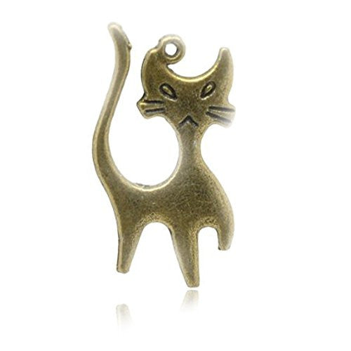 Cat Charm Pendant for Necklace - Sexy Sparkles Fashion Jewelry