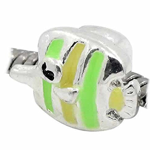 Exotic Fish Charm Charm European Bead Compatible for Most European Snake Chain Bracelet